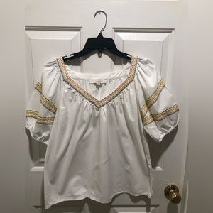 LOFT size M 100% cotton summer blouse